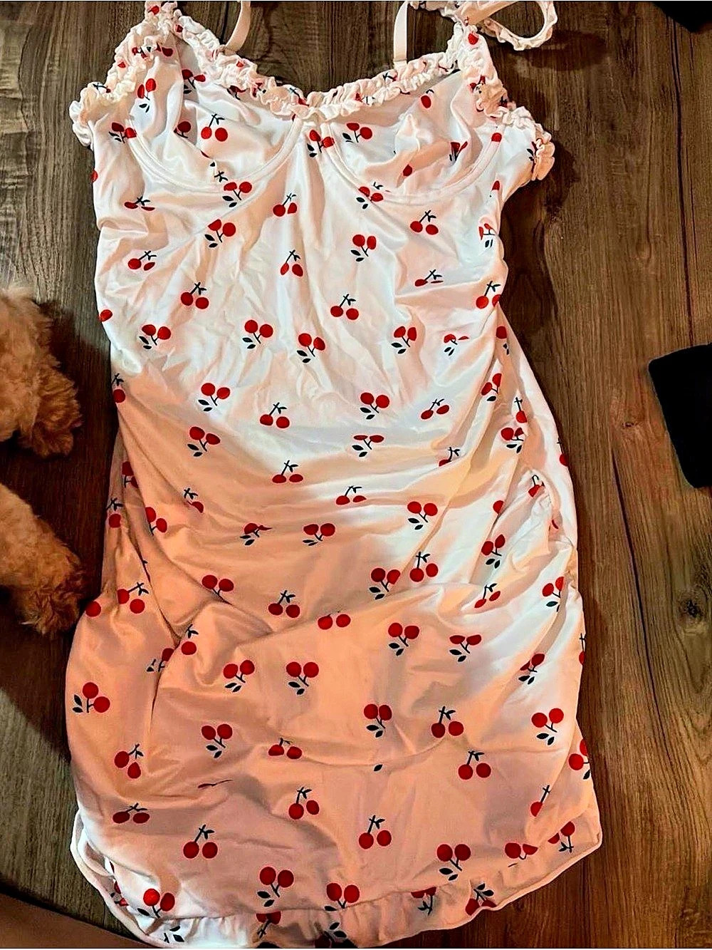 Cherry Print Mini Dress Like New